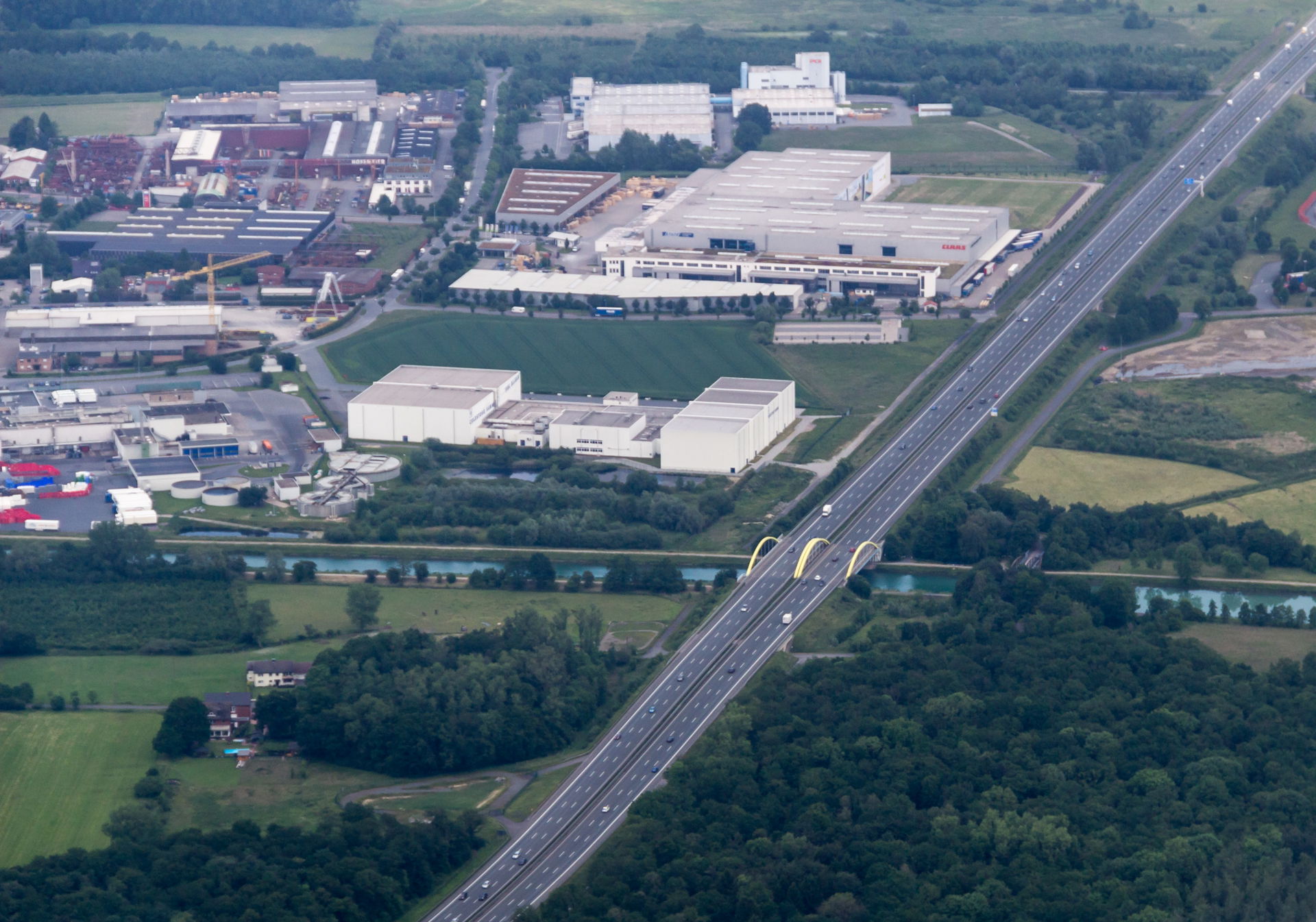 Autobahn 2 near Uentrop, Hamm, North Rhine-Westphalia, Germany
