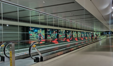 Airport Corridor view 2