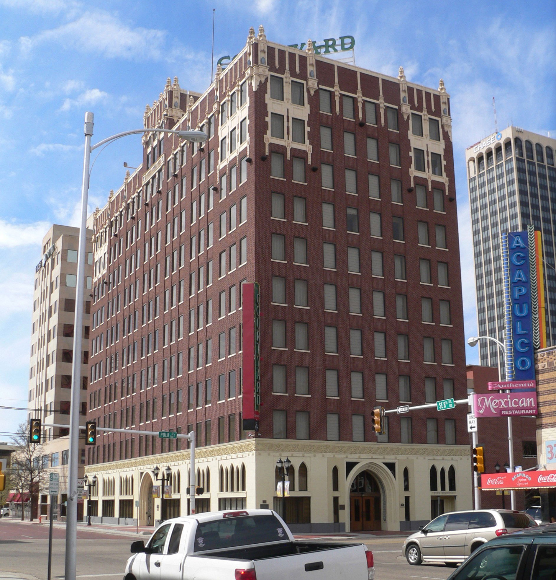 Marriott Courtyard Downtown Amarillo, formerly Fisk Building, a…