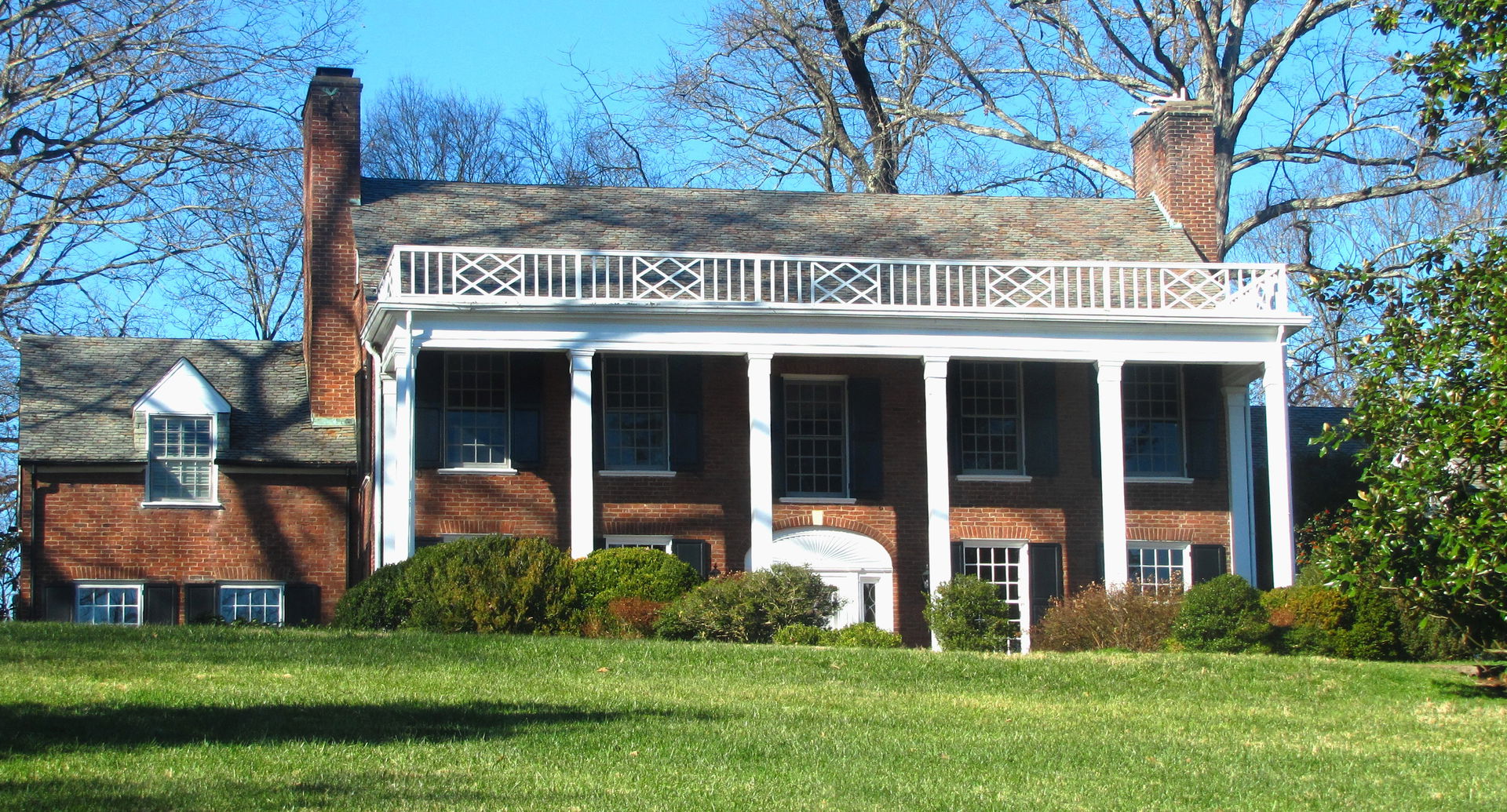 House along Scenic Drive in the Sequoyah Hills neighborhood of …