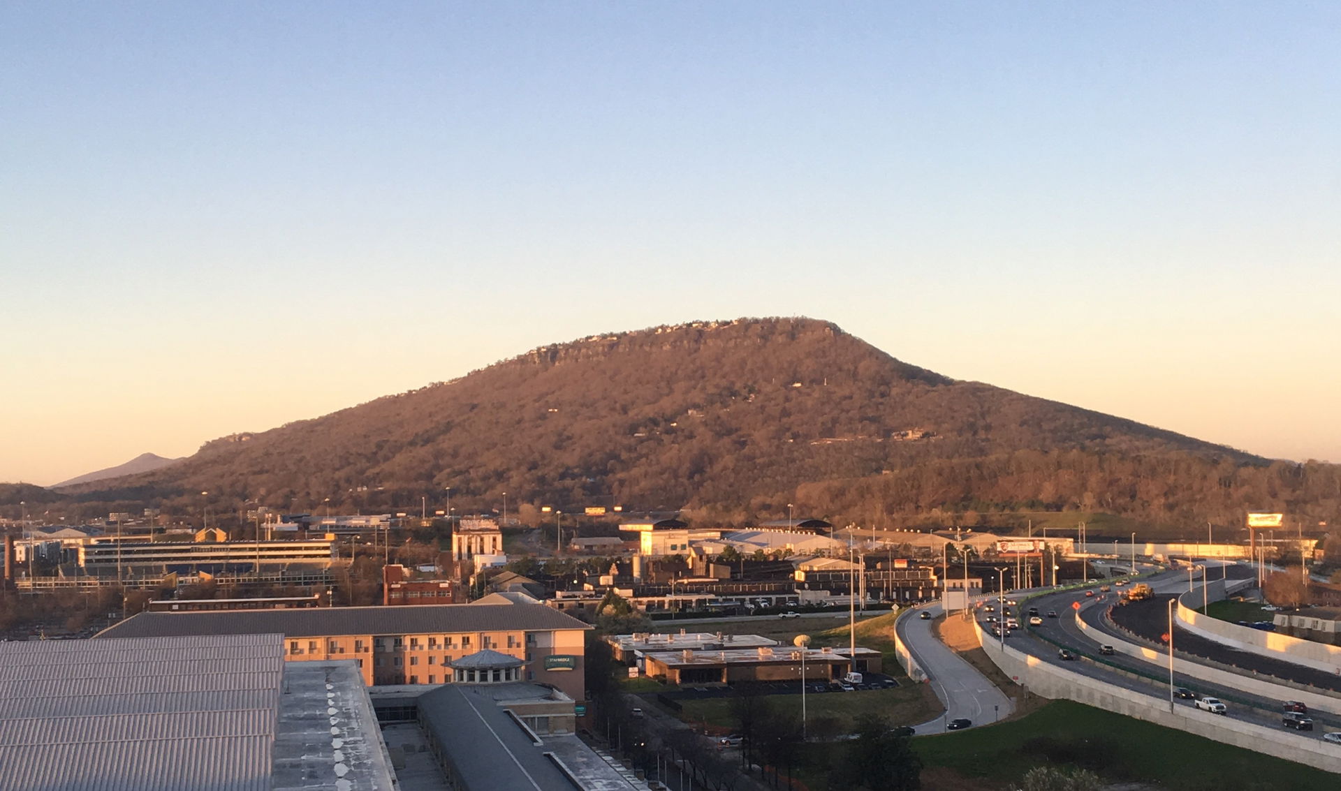 Lookout Mountian as viewed from Chattanooga Marriott Downtown i…