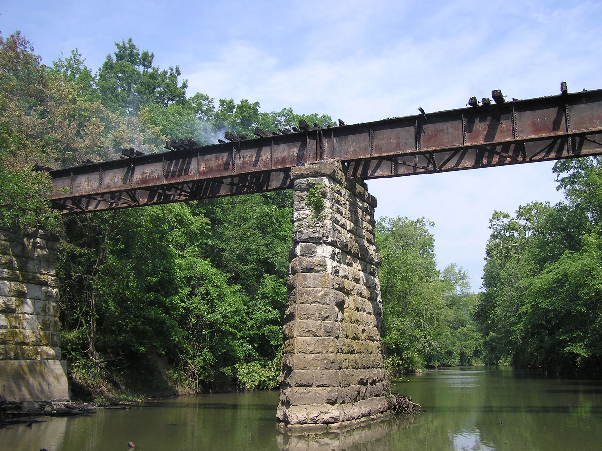 The second longest bridge on the Frisco Highline Trail, which c…