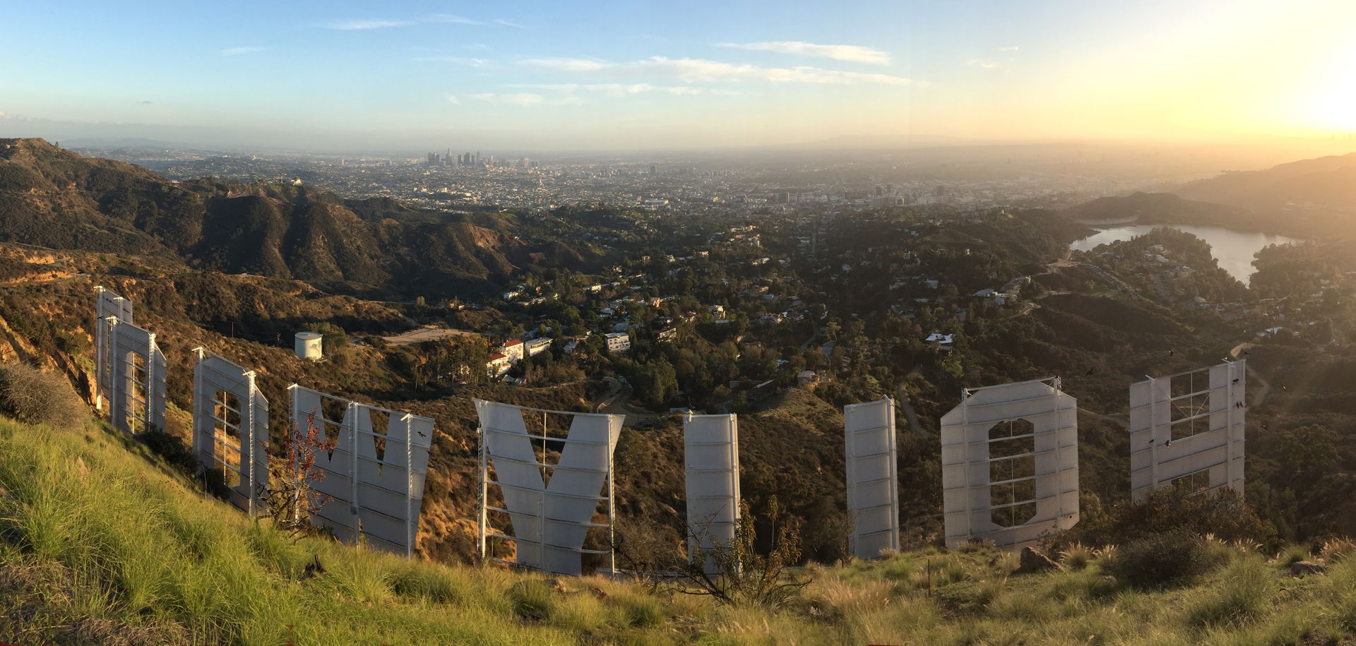 Taken from atop Mt. Lee showing the back of the Hollywood Sign.…
