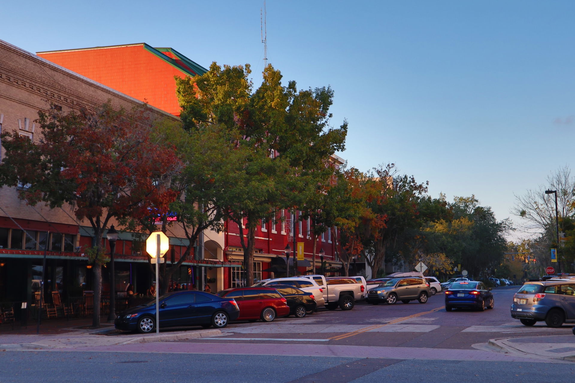Photo of downtown Gainesville, FL in 2021.
