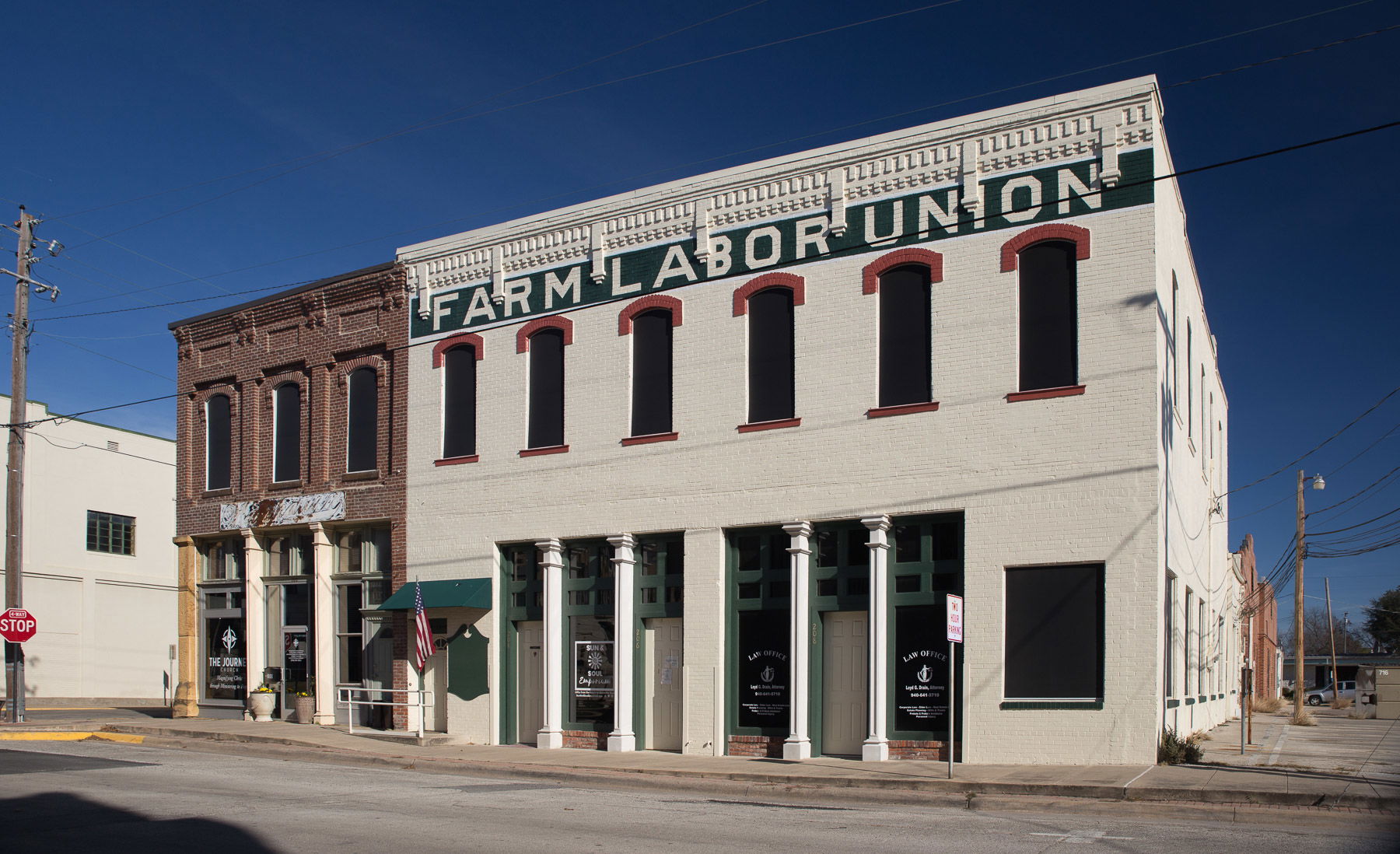 Old buildings in downtown Gainesville, Texas