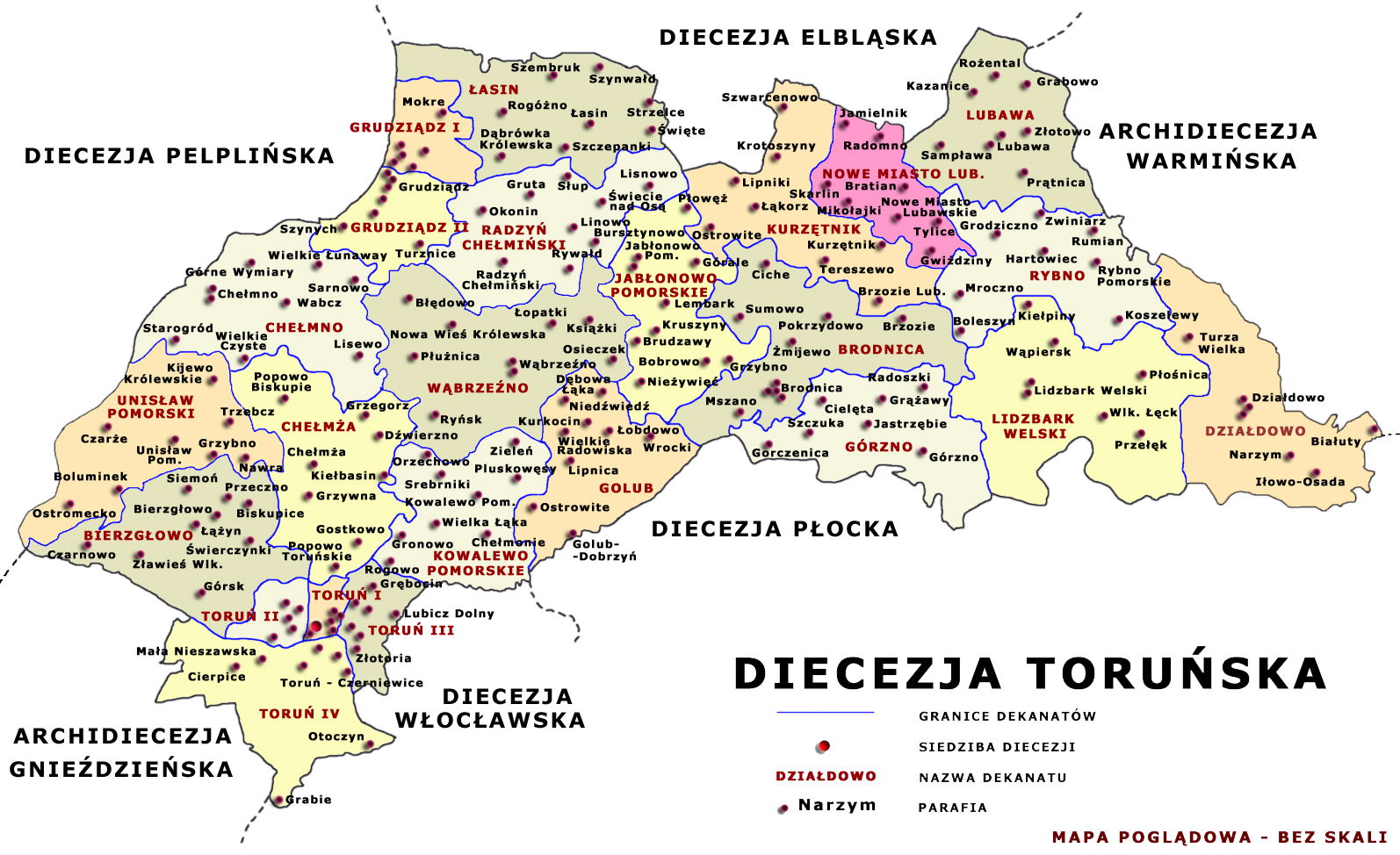 Catolic dekanat Nowe Miasto Lubawskie - diocese torun