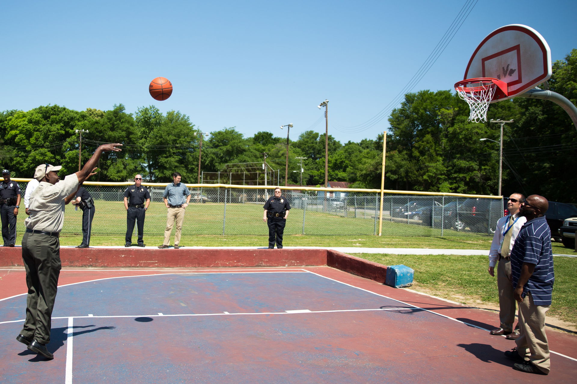 Mayor Summey along with Police Chief Driggers, Recreation Direc…