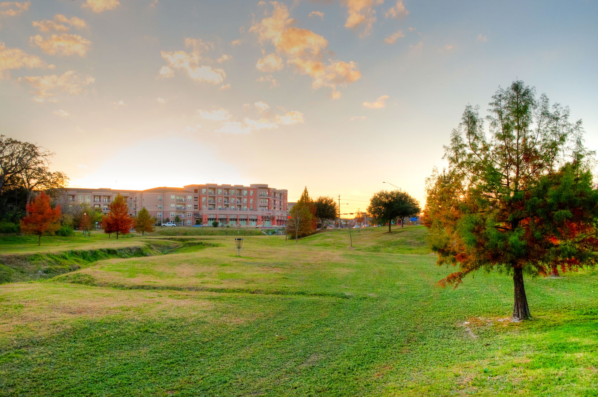 View of the Lofts at Wolf Pen Creek from the Wolf Pen Creek Par…