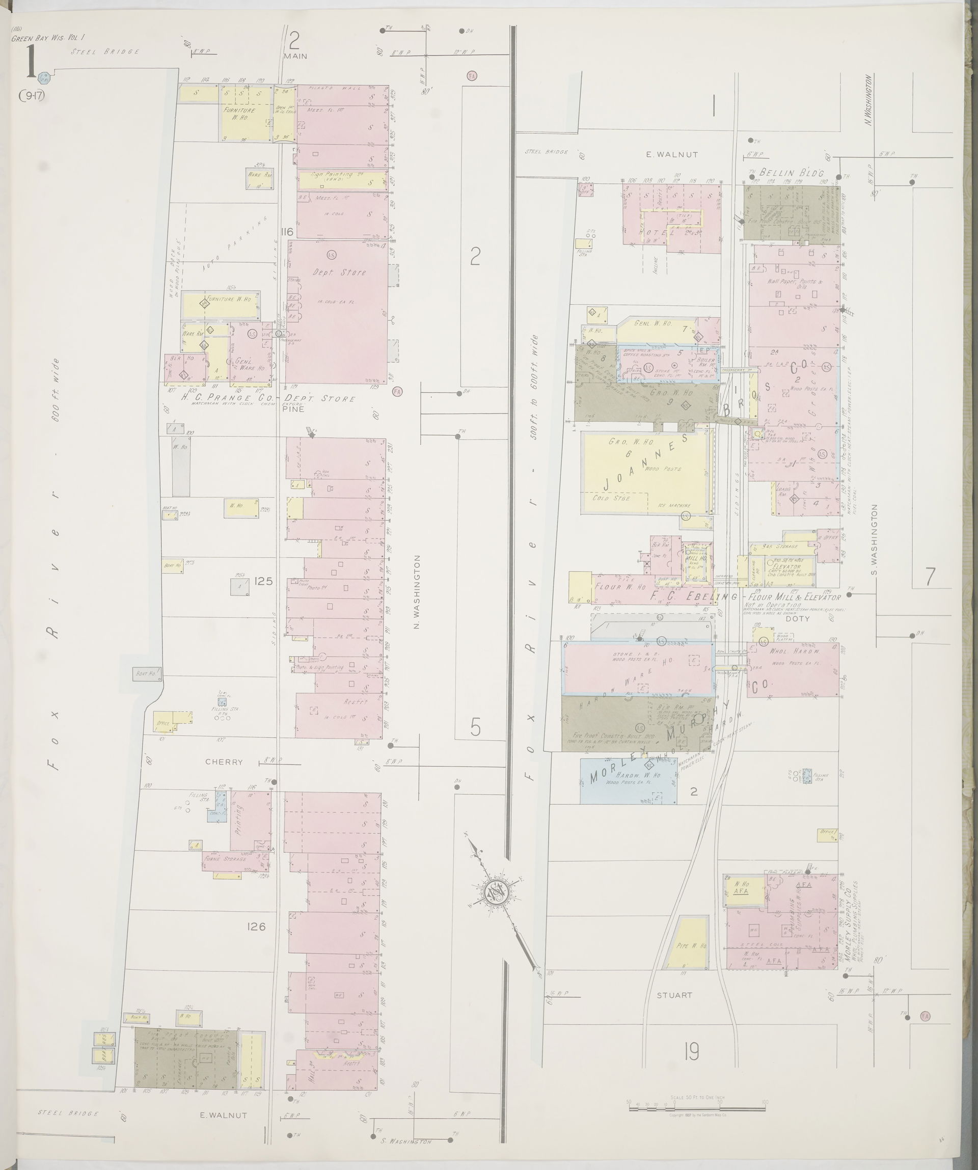1936.   80 Sheet(s). Includes Part of Allouez Township, part of…