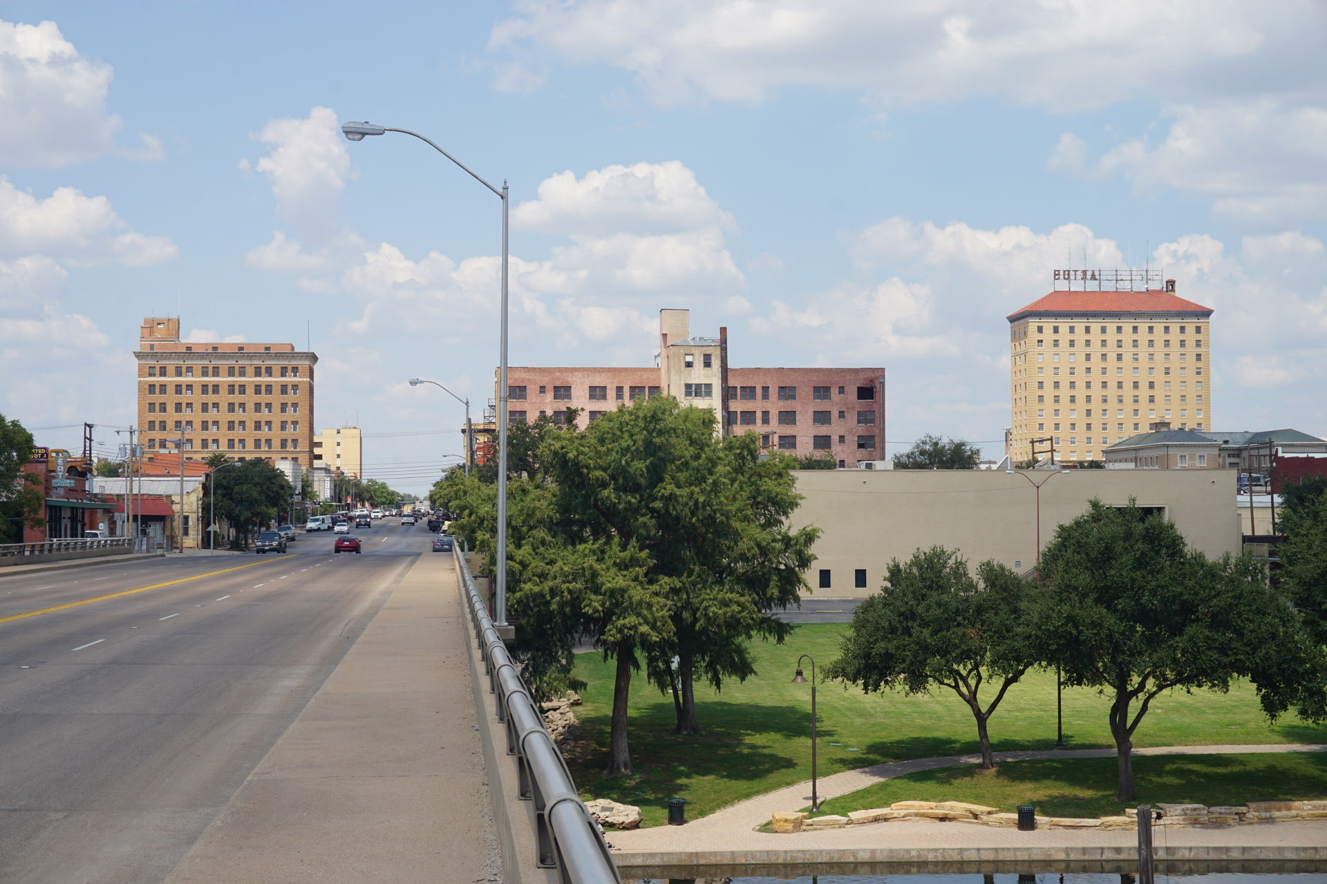 The skyline of San Angelo, Texas (United States).