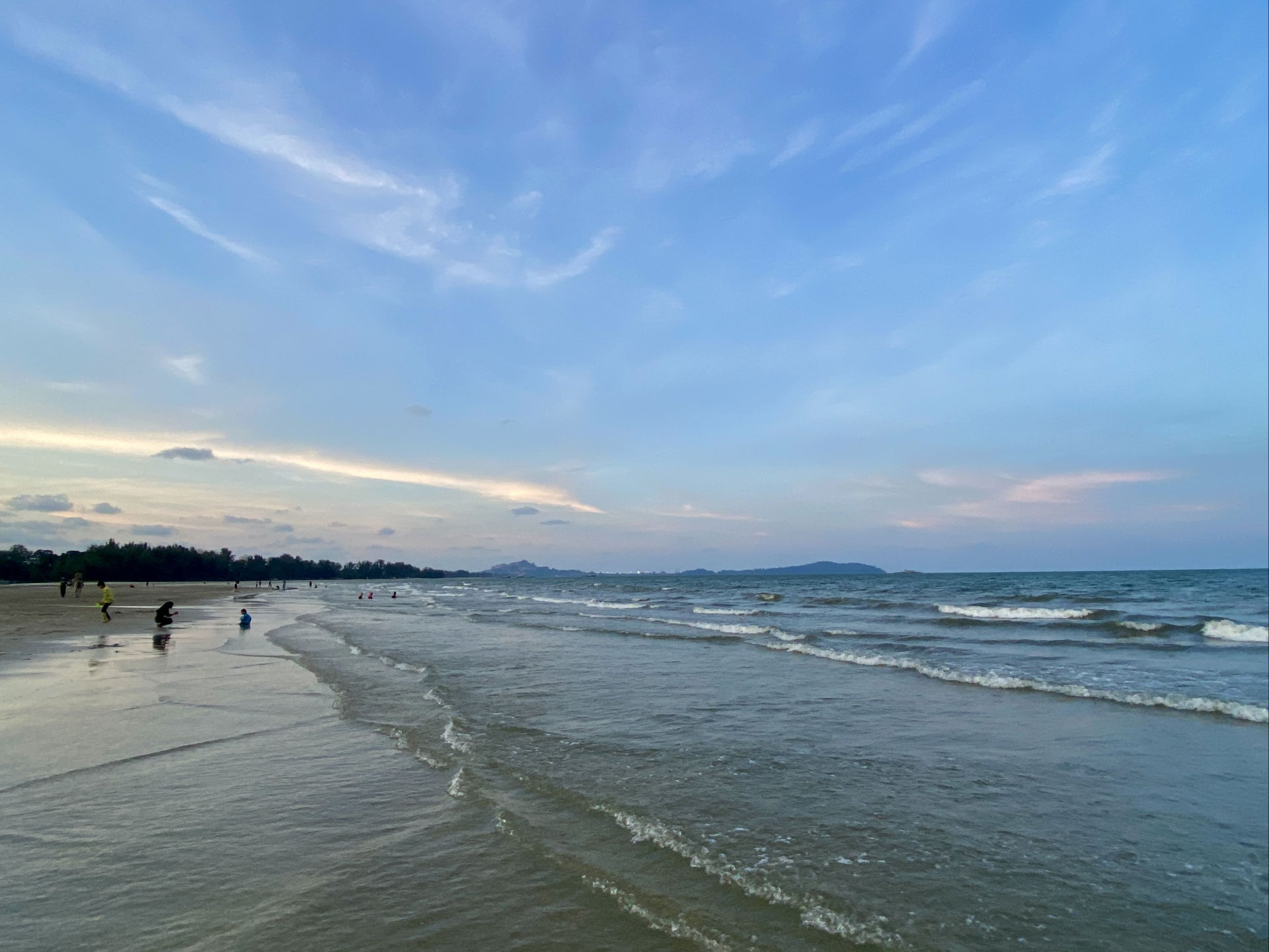 Balok Beach, Beserah, Kuantan, looking northwards.
