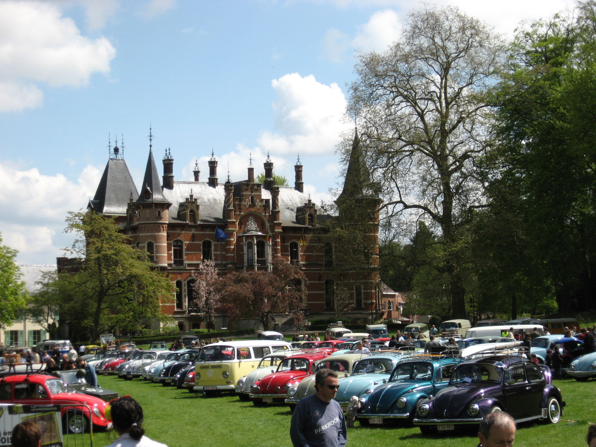Beetle car meeting in Hoeilaart before the townhal.