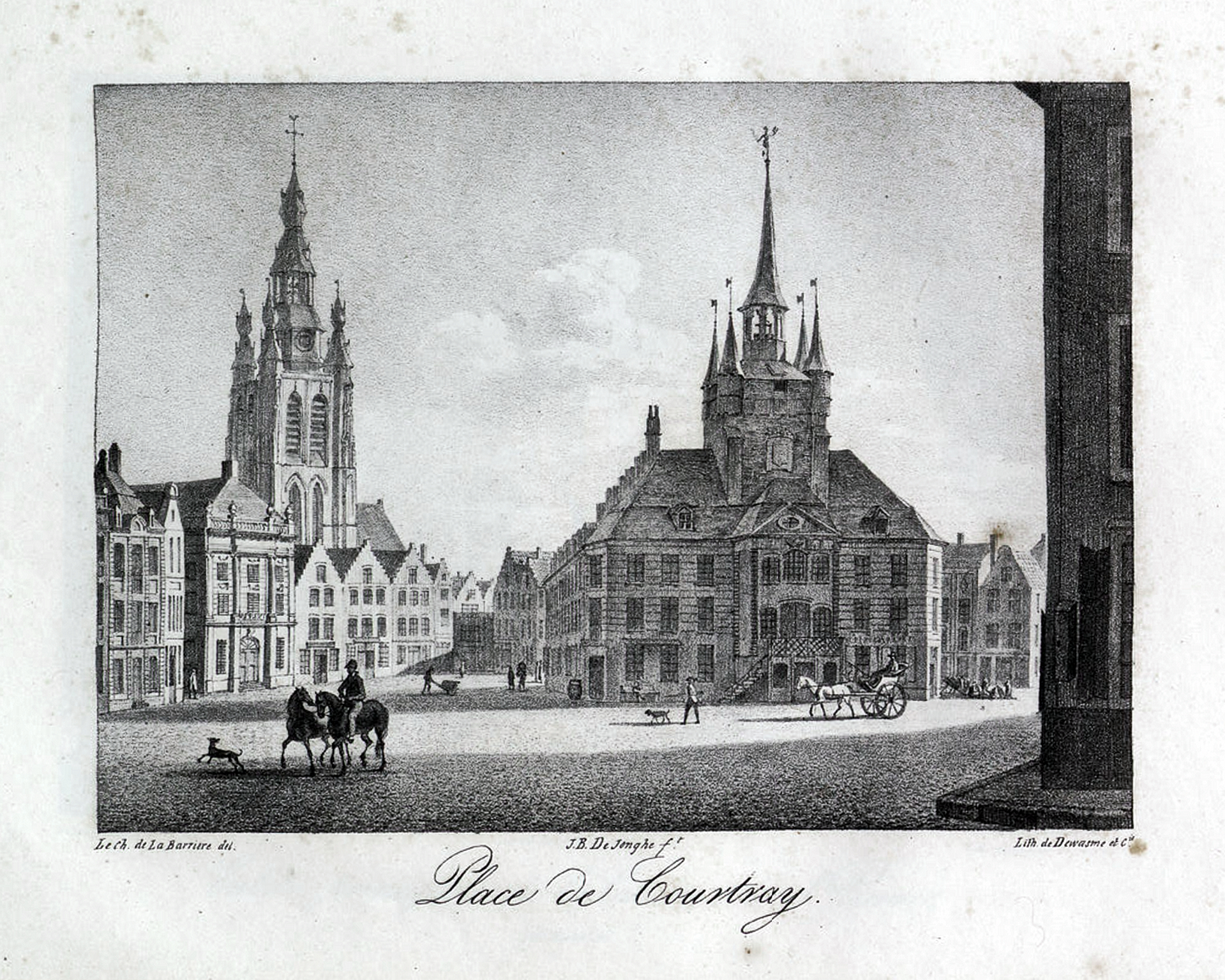 Kortrijk (België - Provincie West-Vlaanderen — De Grote Markt..…