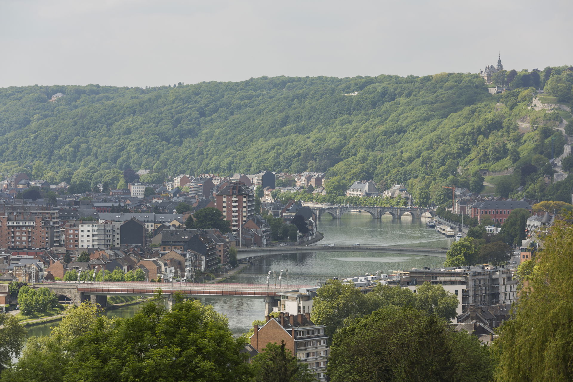 Namur, Belgium: The bridges over the Meuse