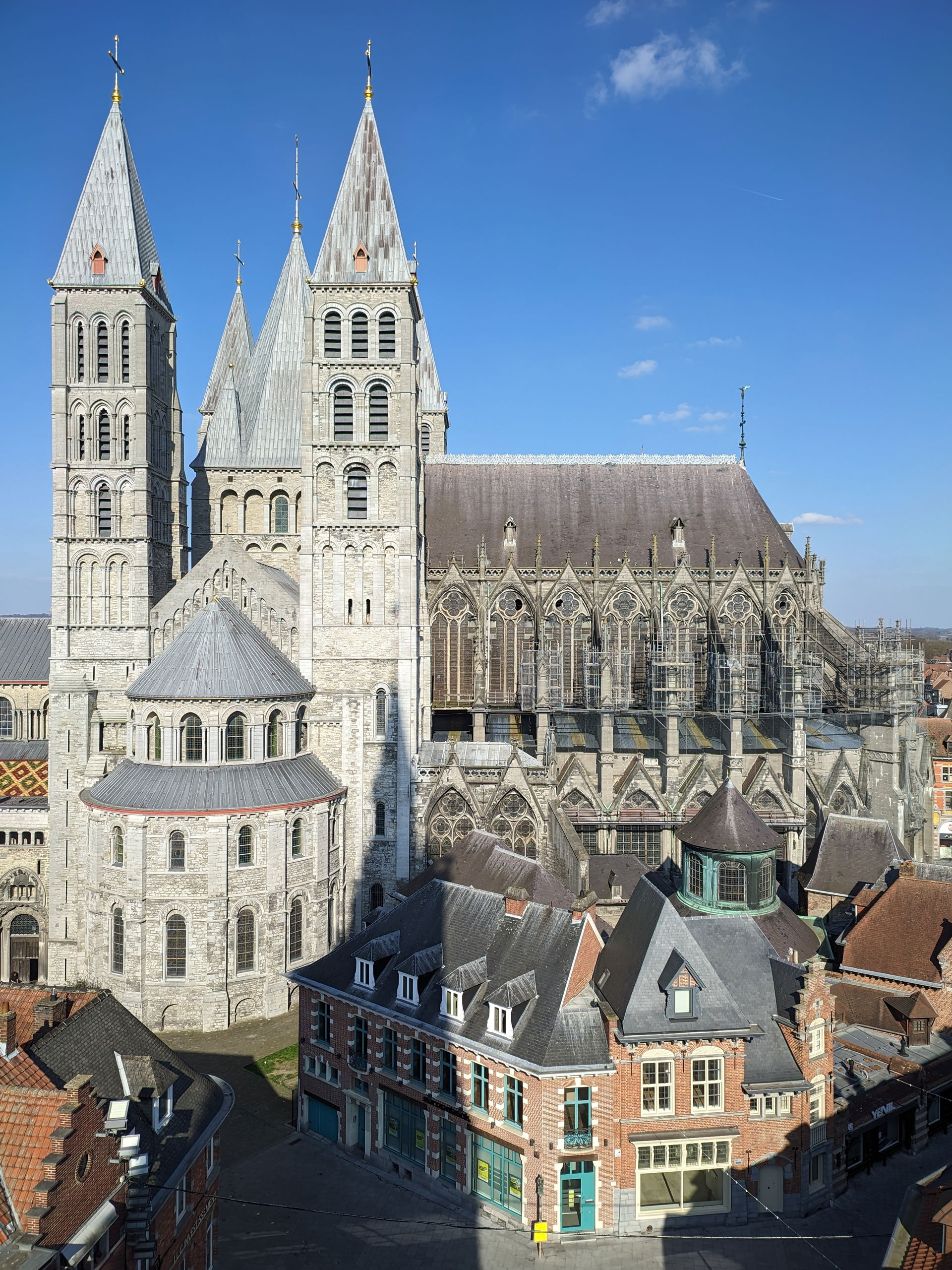 Cathédrale de Tournai vue du Beffroi