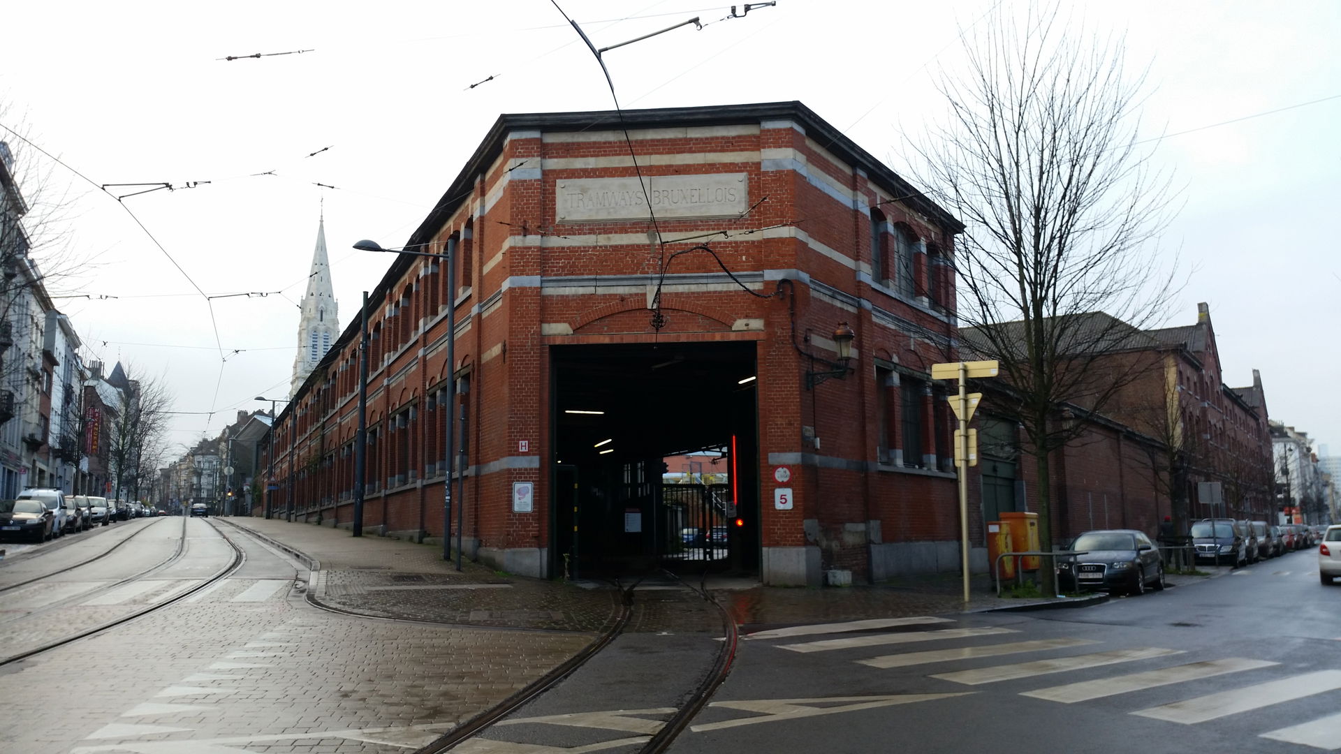 Schaerbeek/Schaarbeek tram depot of the Brussels public transpo…