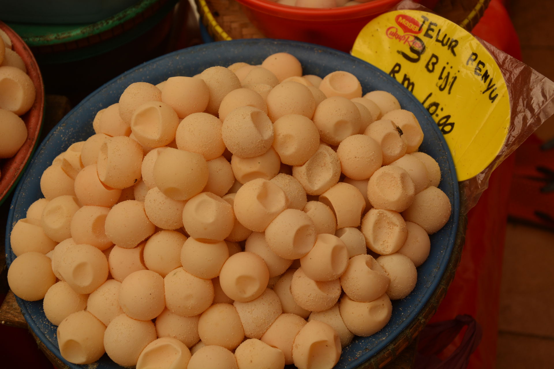 Turtle eggs for sale at Kota Bharu market