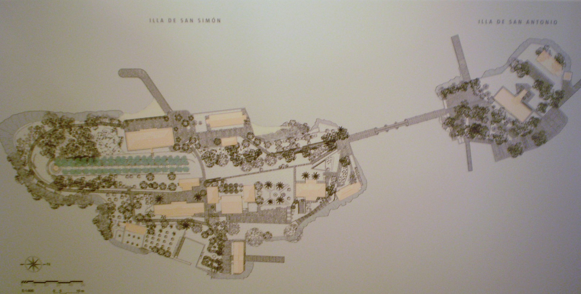 Mapa do arquipélago de San Simón