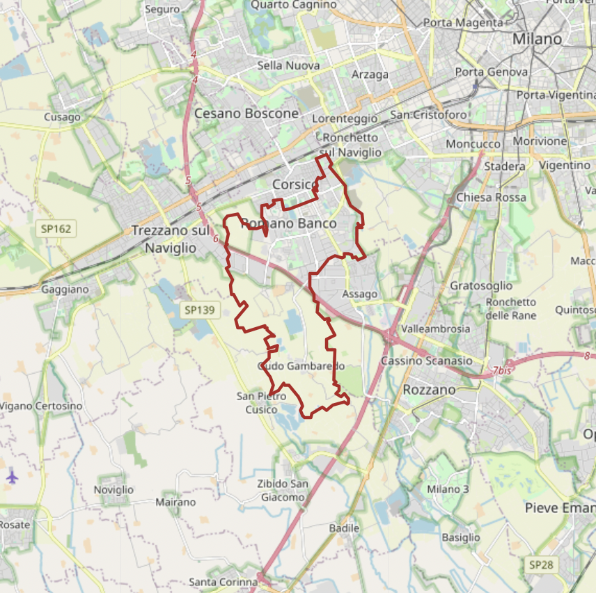 Carte OMS de Buccinasco, Lombardie