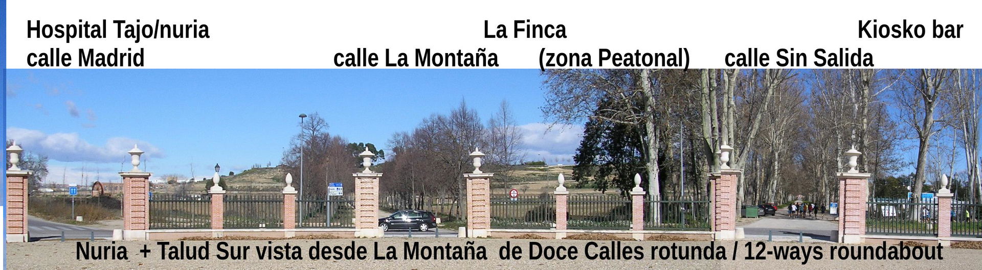 Southern hillside park of La Montaña de Aranjuez as viewed from…