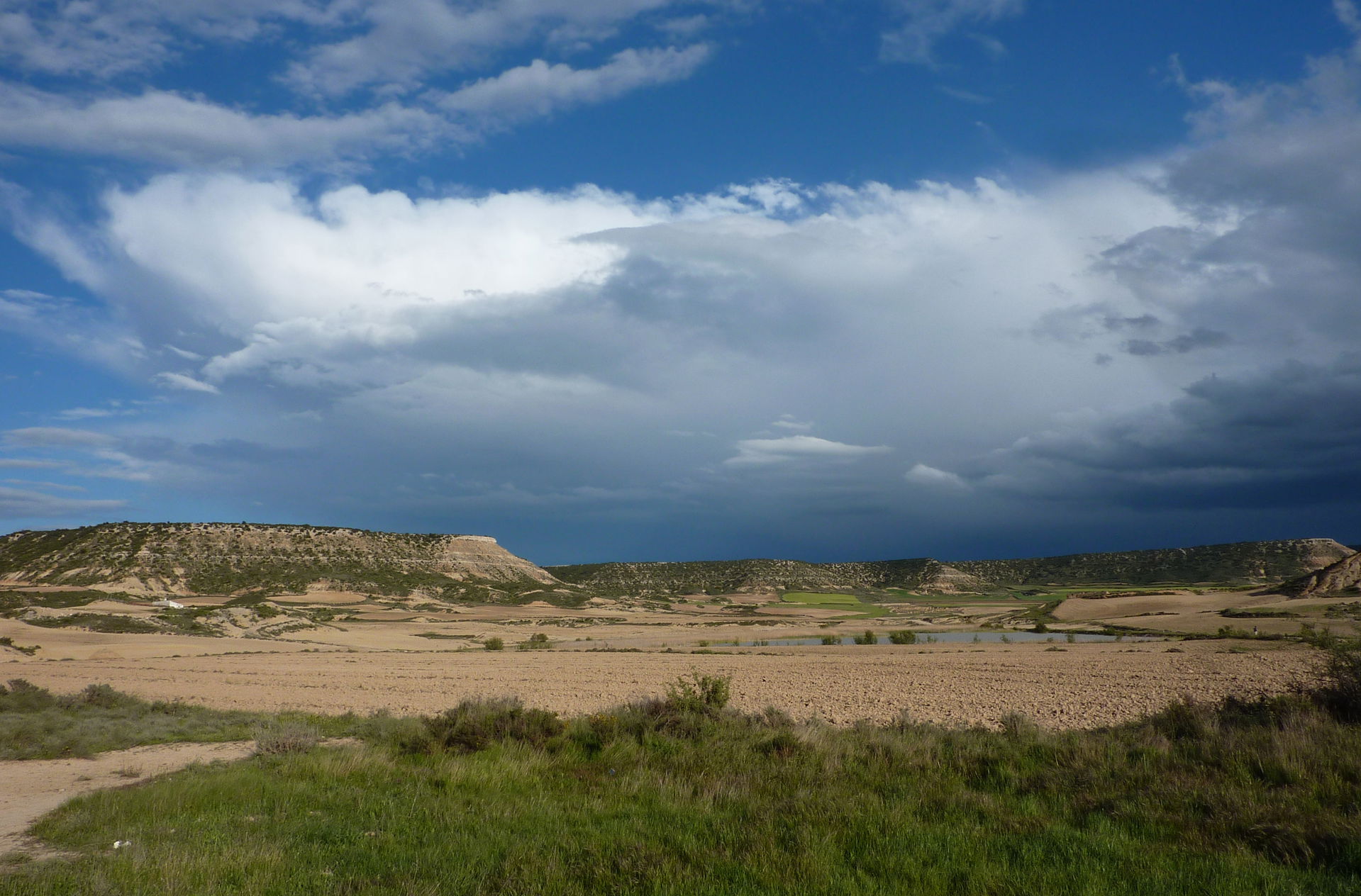 Bardenas Reales, Navarre - Badlands, Storm coming!