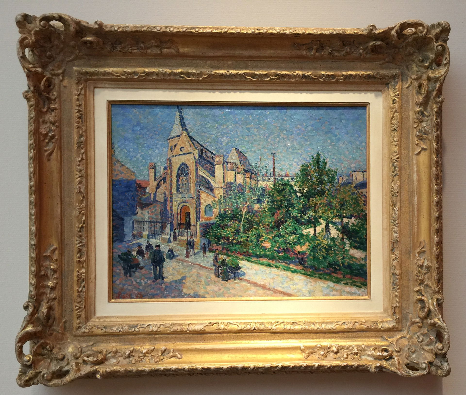 Saint Médard Church, Paris. Painting by Maximilien Luce. 1888. …