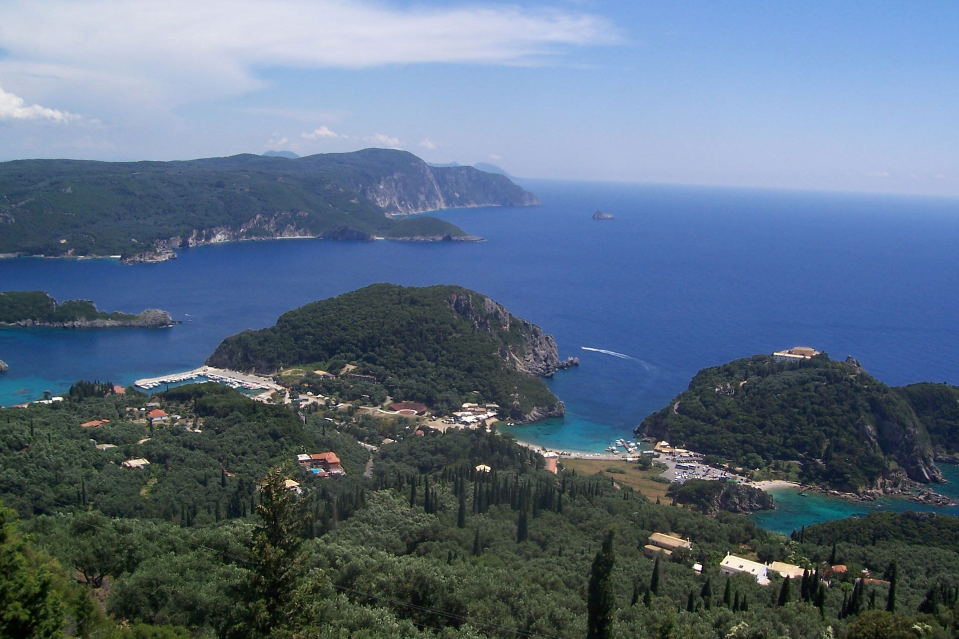 Central Corfu and Diapontian Islands view 2
