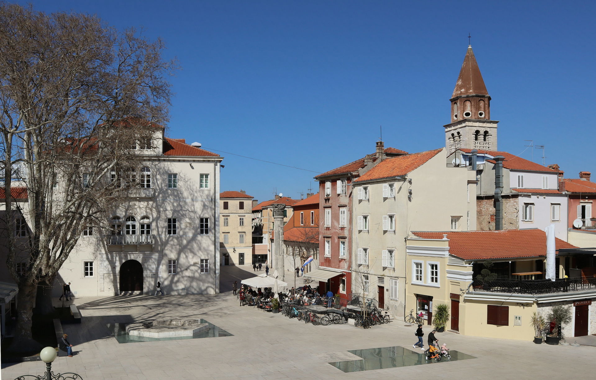 Petra-Zoranića-Square in Zadar, Croatia (southeast view).