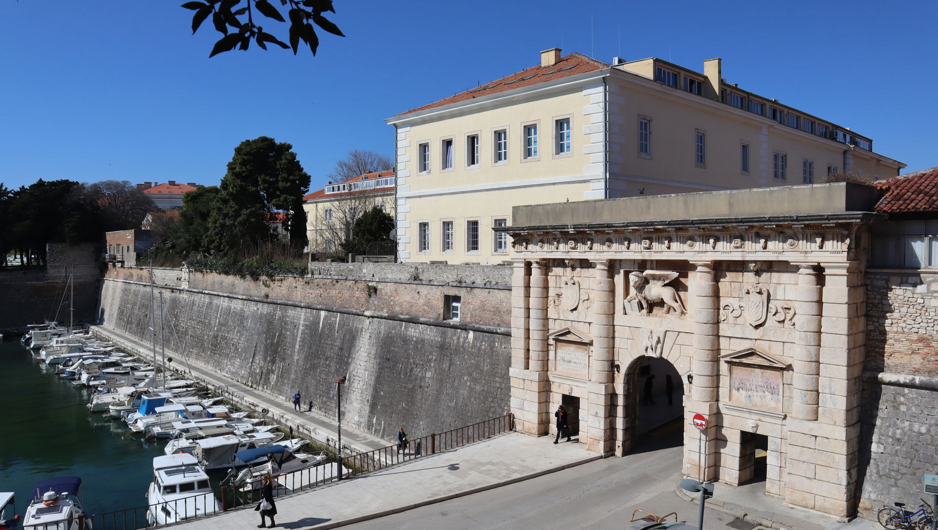 Porta di Terraferma and Maritime High School in Zadar, Croatia.