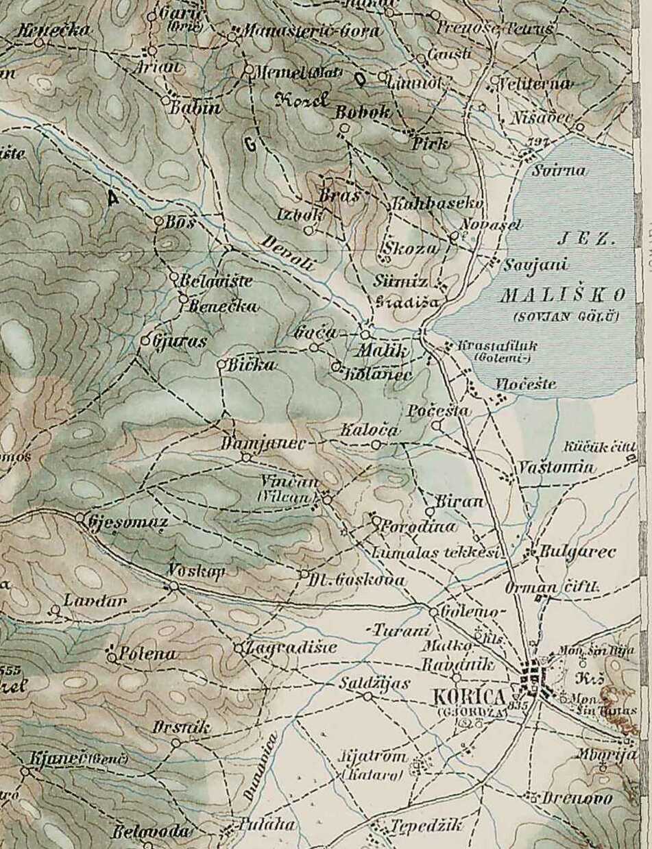 3rd Military Mapping Survey of Austria-Hungary - Elbasan