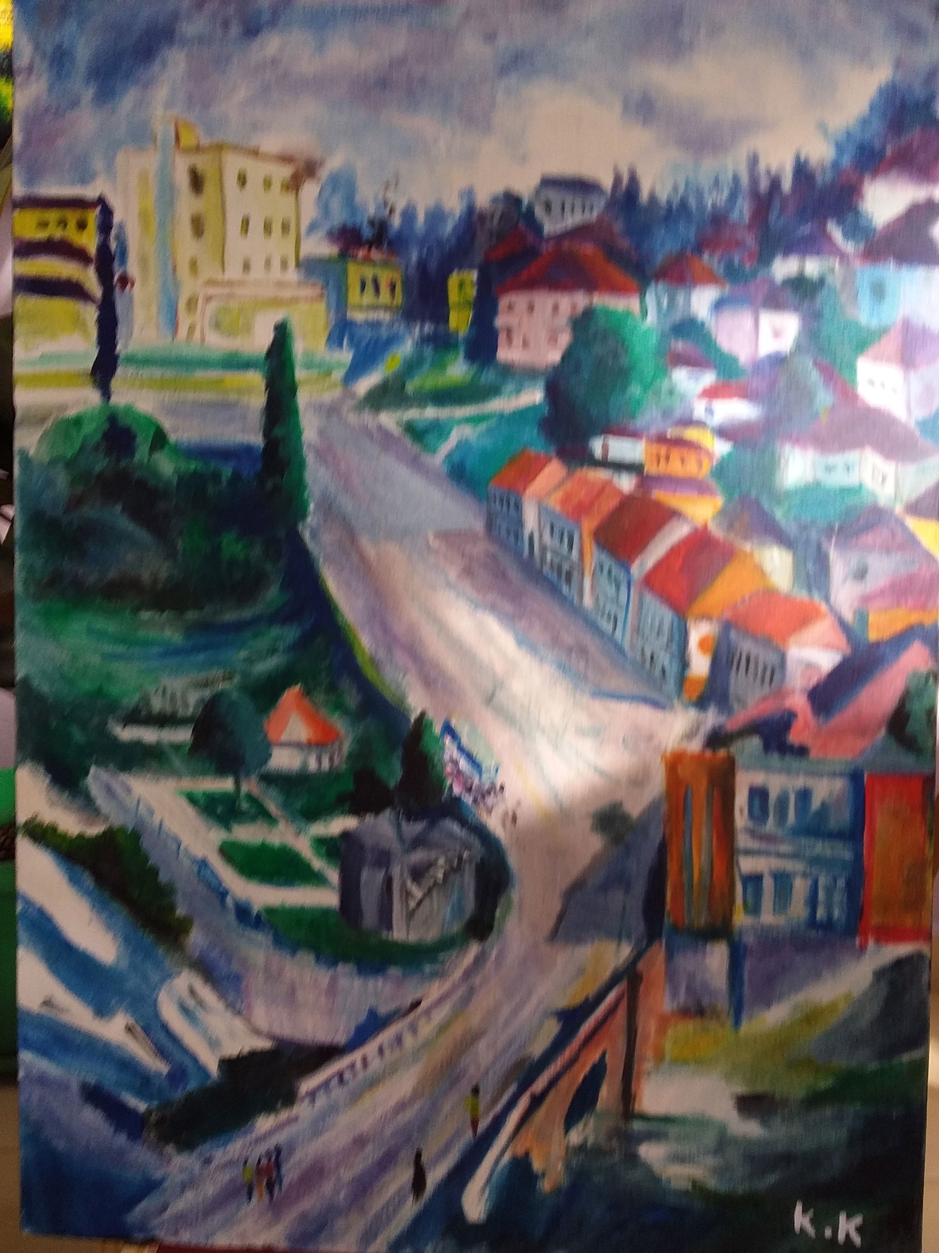 copy by Kevin Kamberi of a painting