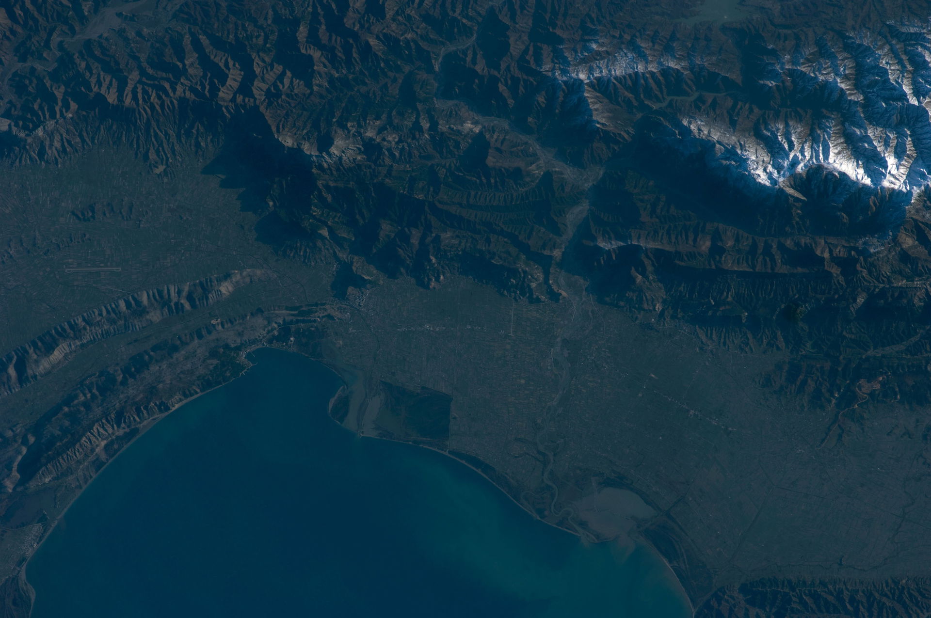 View of Albania taken during ISS Expedition 18.