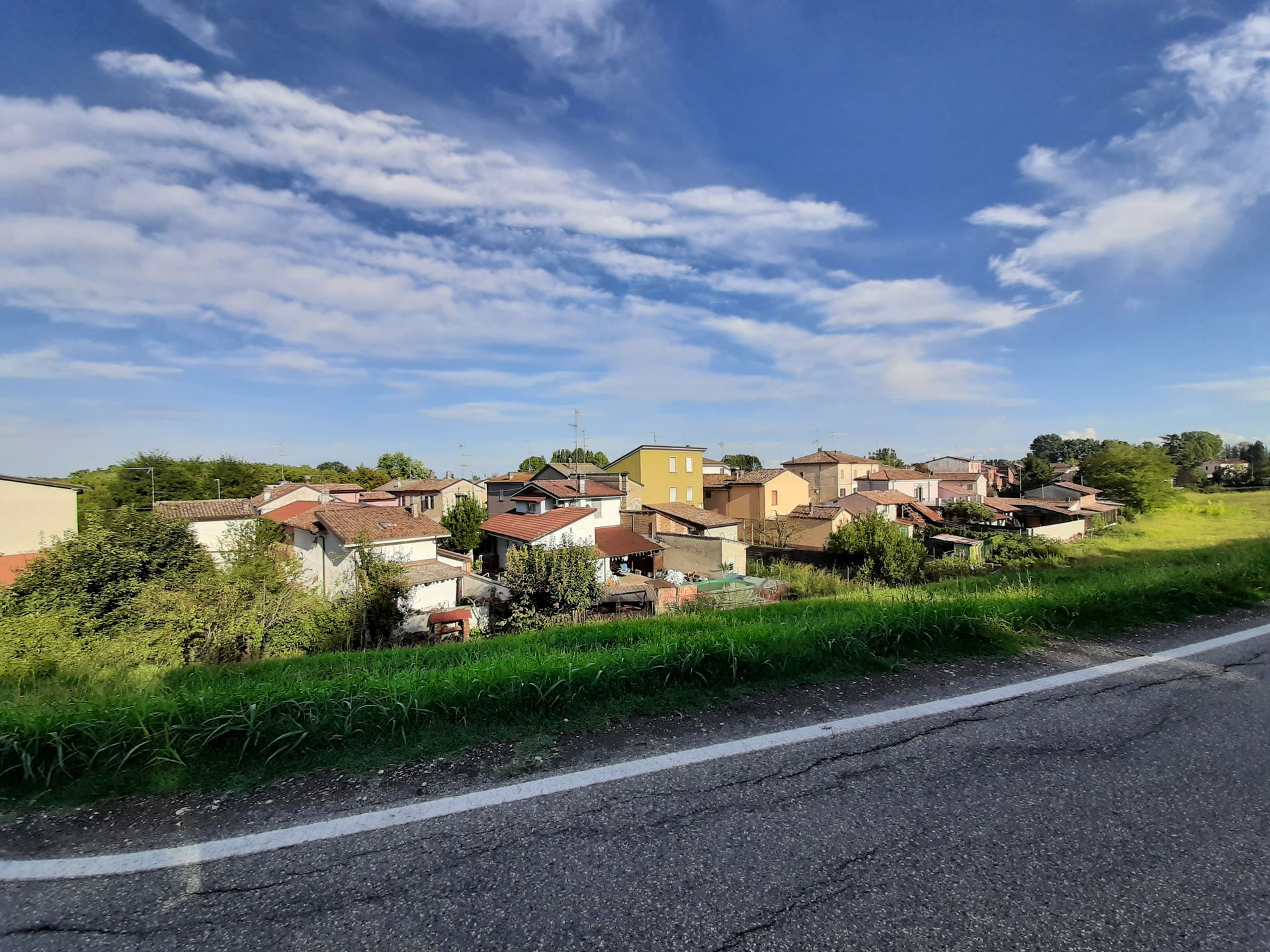 Mortizza, municipality of Piacenza, Italy, seen from river Po e…