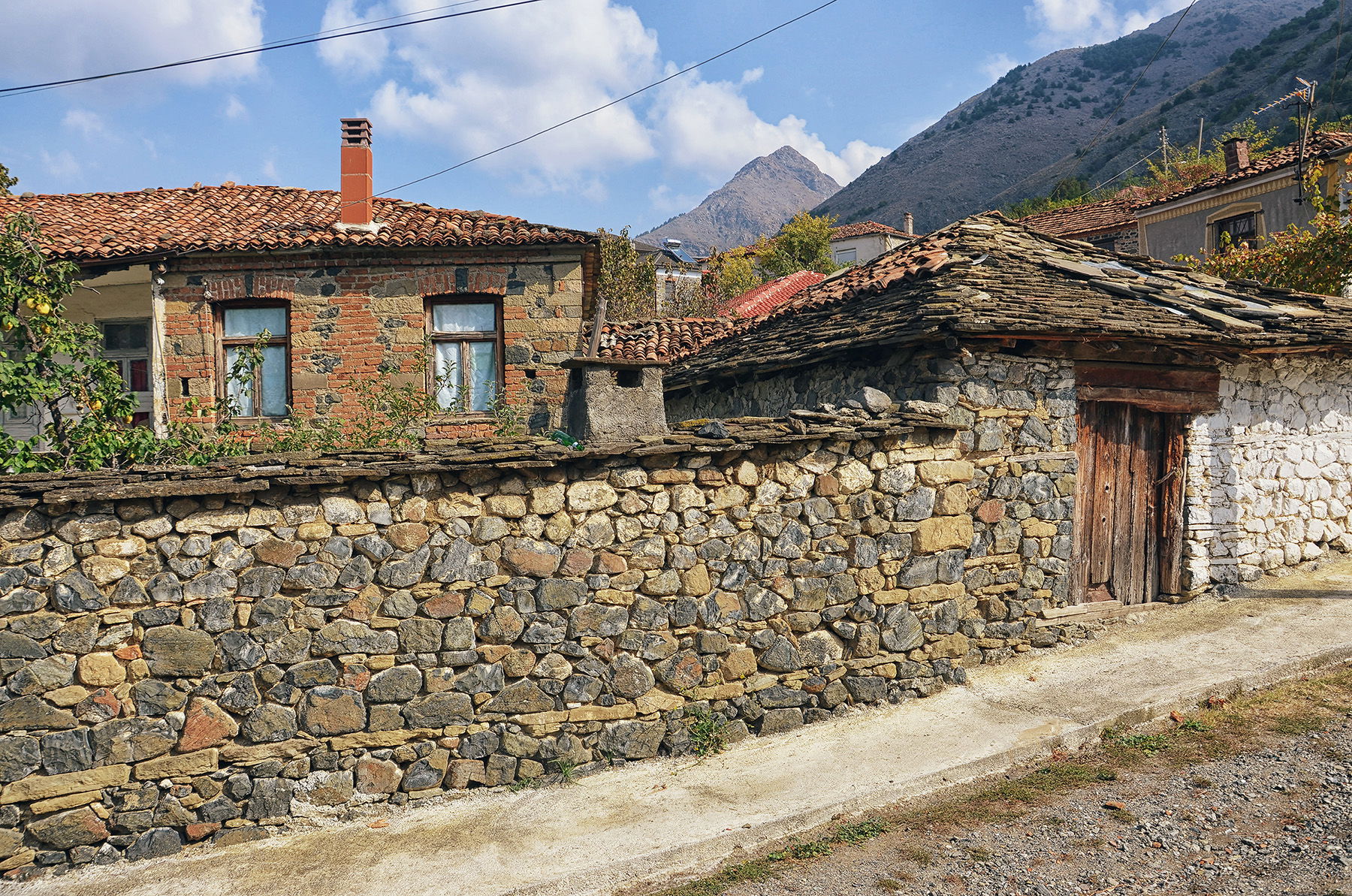 Stone house in Drenovë, Albania