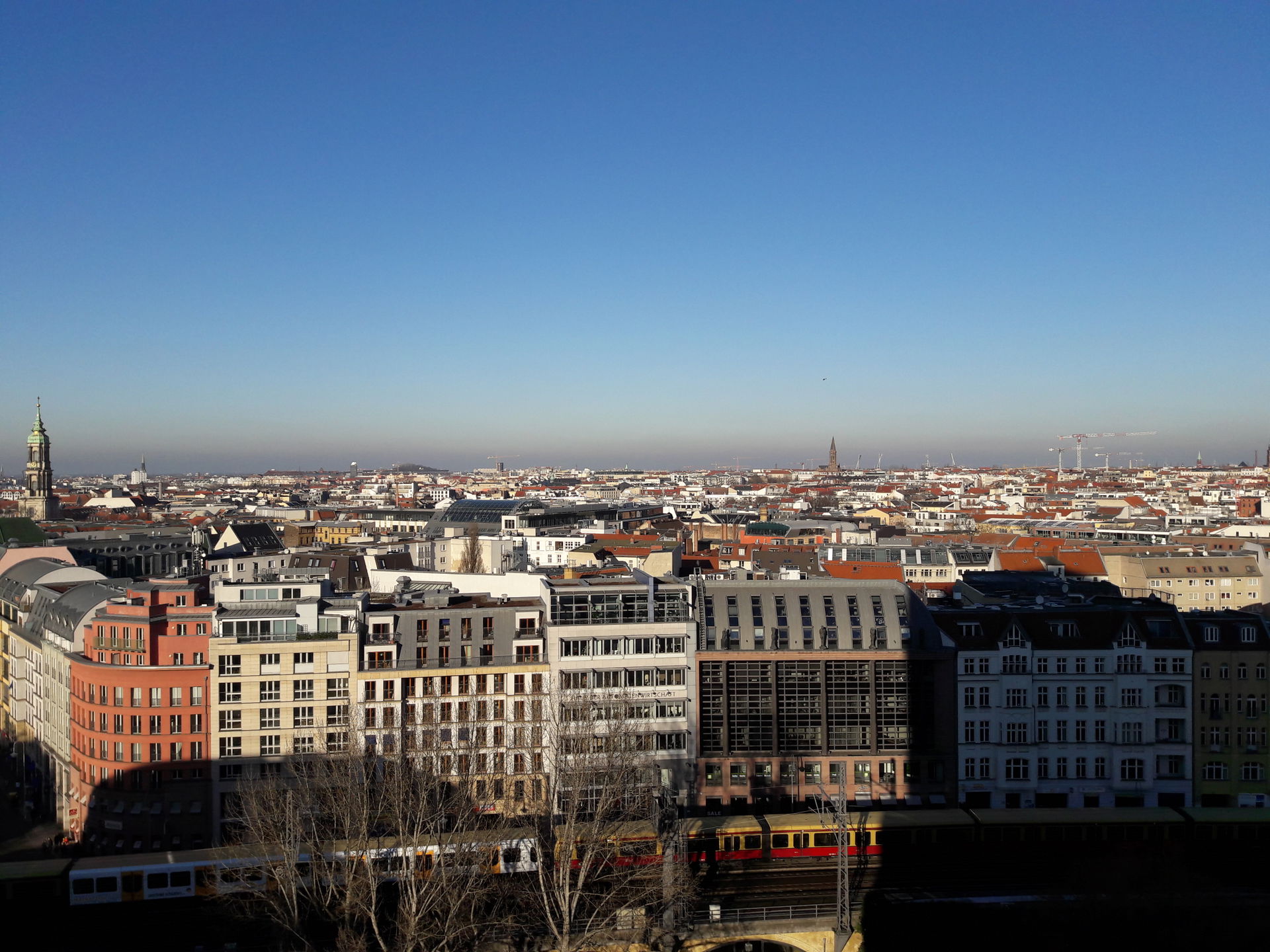 View over Prenzlauer Berg and Gesundbrunnen, Berlin