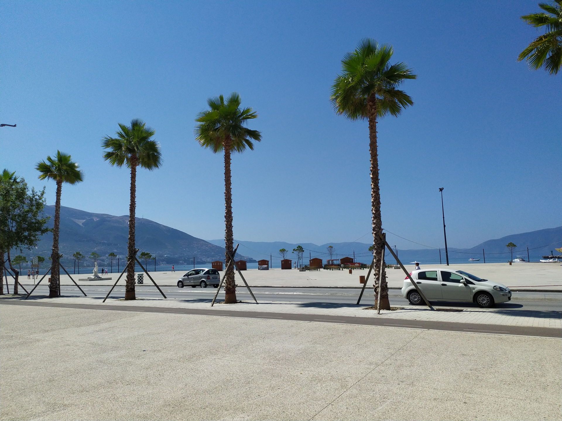 Lungomare area in Vlorë, south Albania