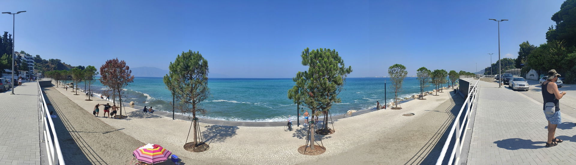 Panoramic photo of Lungomare area in Vlorë