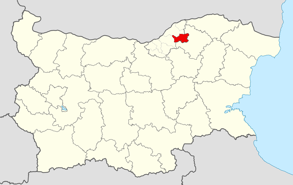 Location map of Vetovo Municipality within Bulgaria and Ruse Pr…