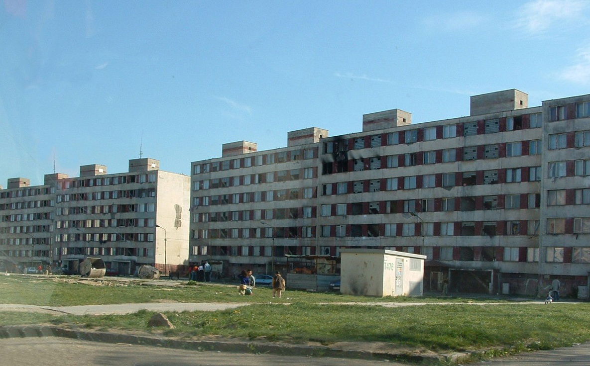 Typical building in the borough of Luník IX, Košice, Slovakia