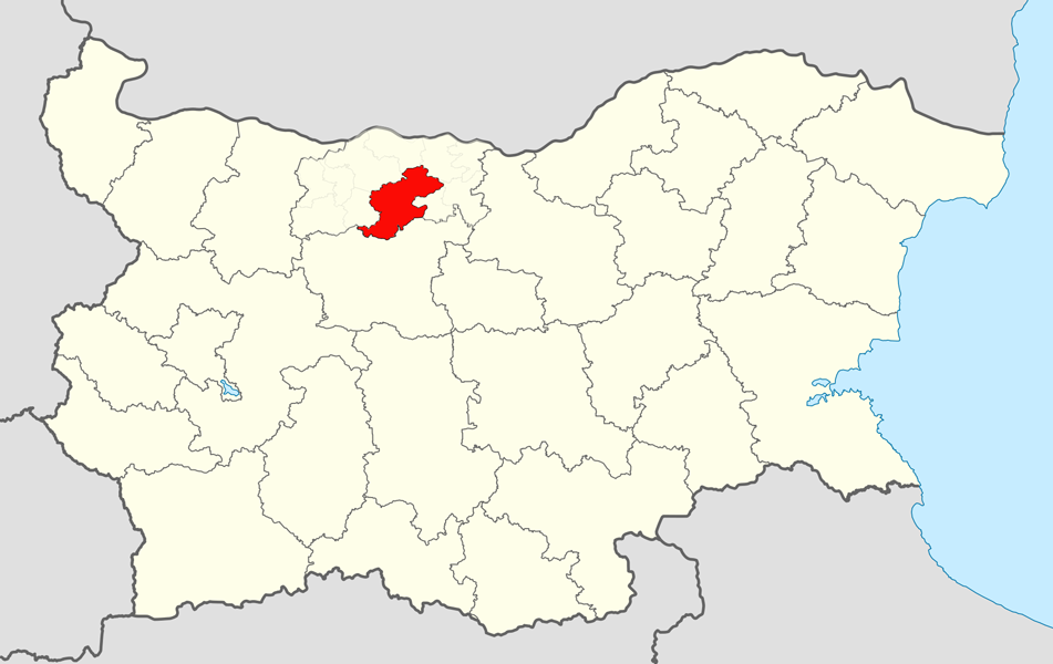 Location map of Pleven Municipality within Pleven Province, Bul…