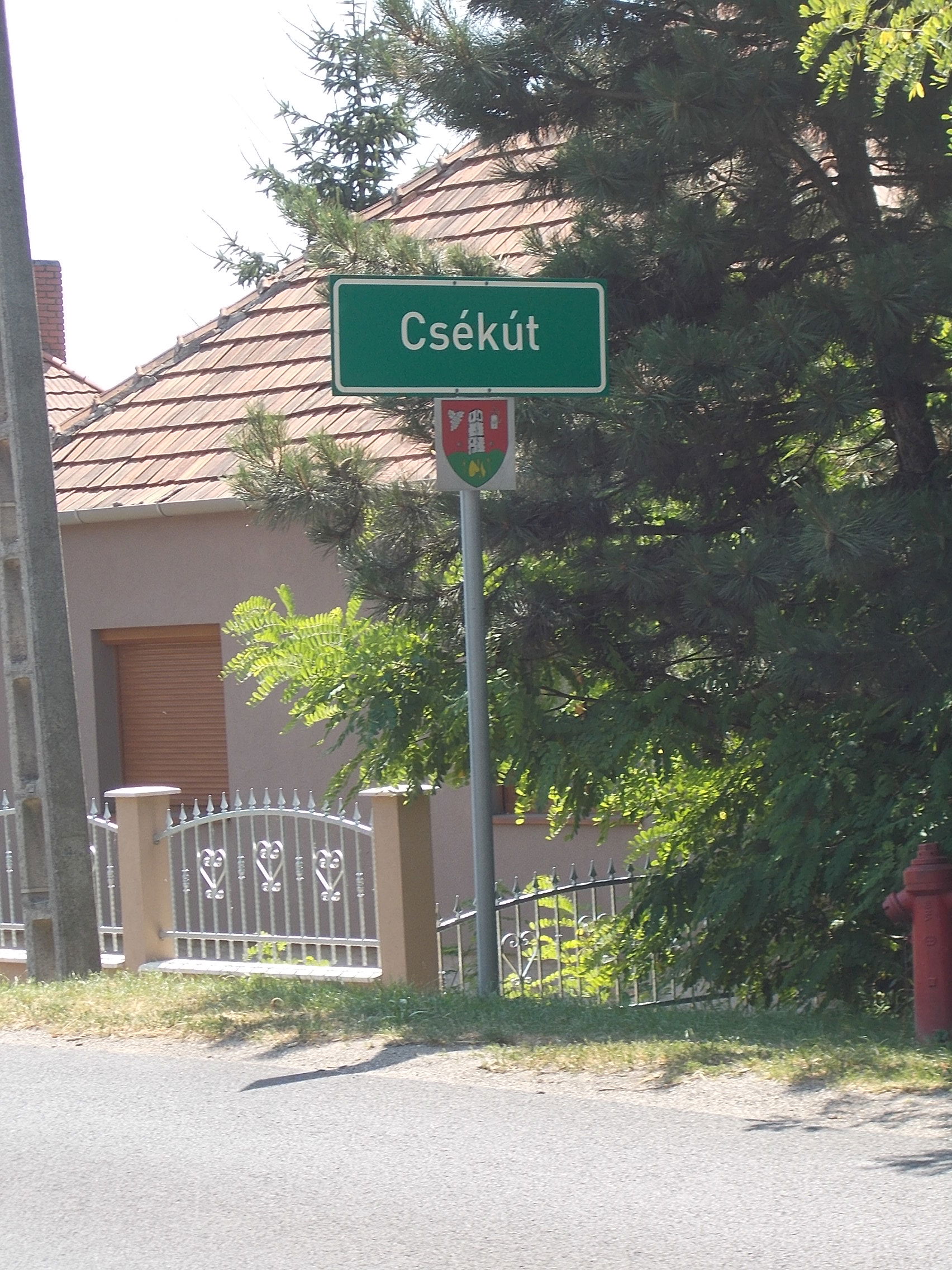 : Csékút city limit - Padragi út (Road 7309), Ajka, Veszprém Co…