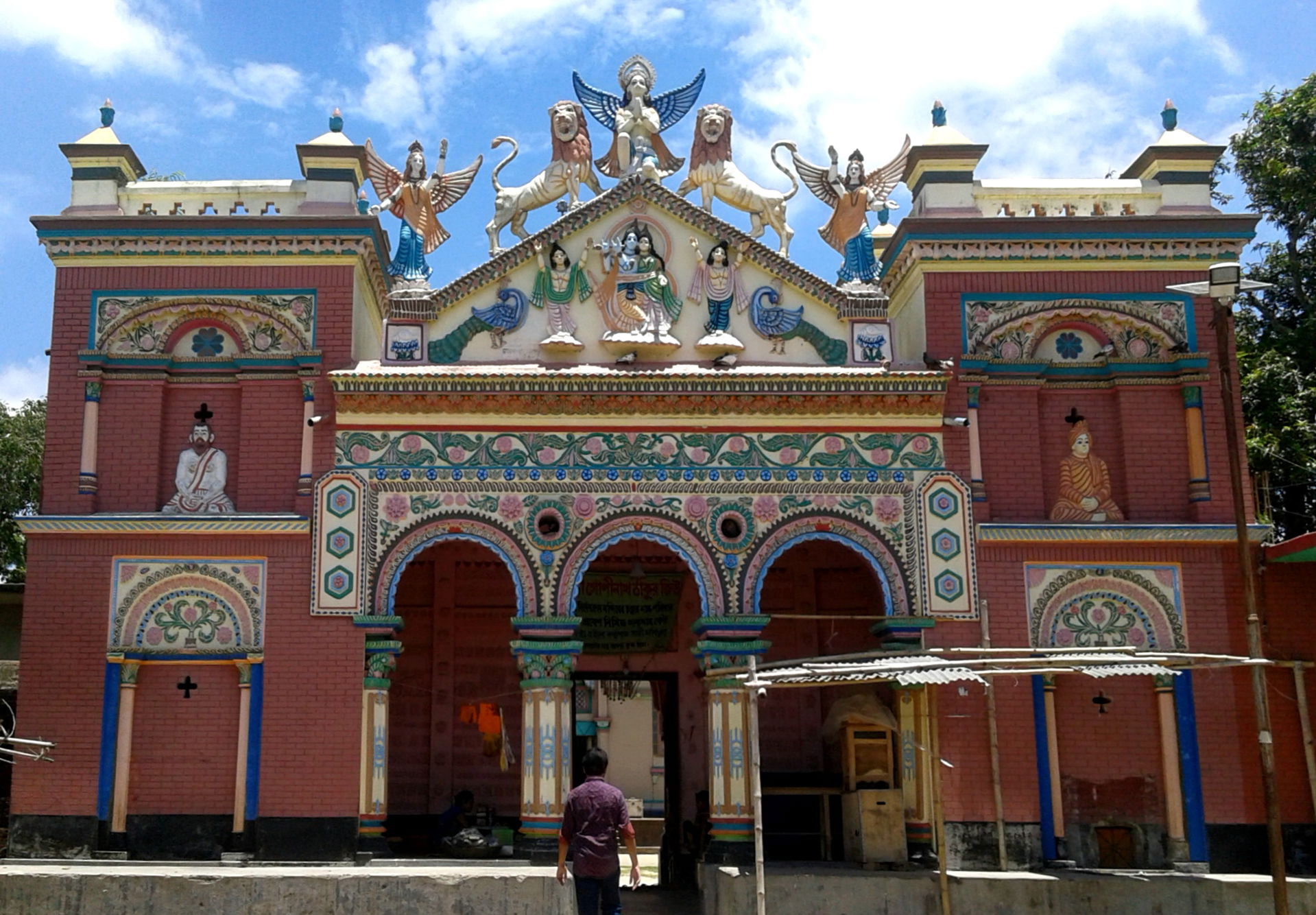 External entrance of the ancient Gopinathpur Templr, located at…