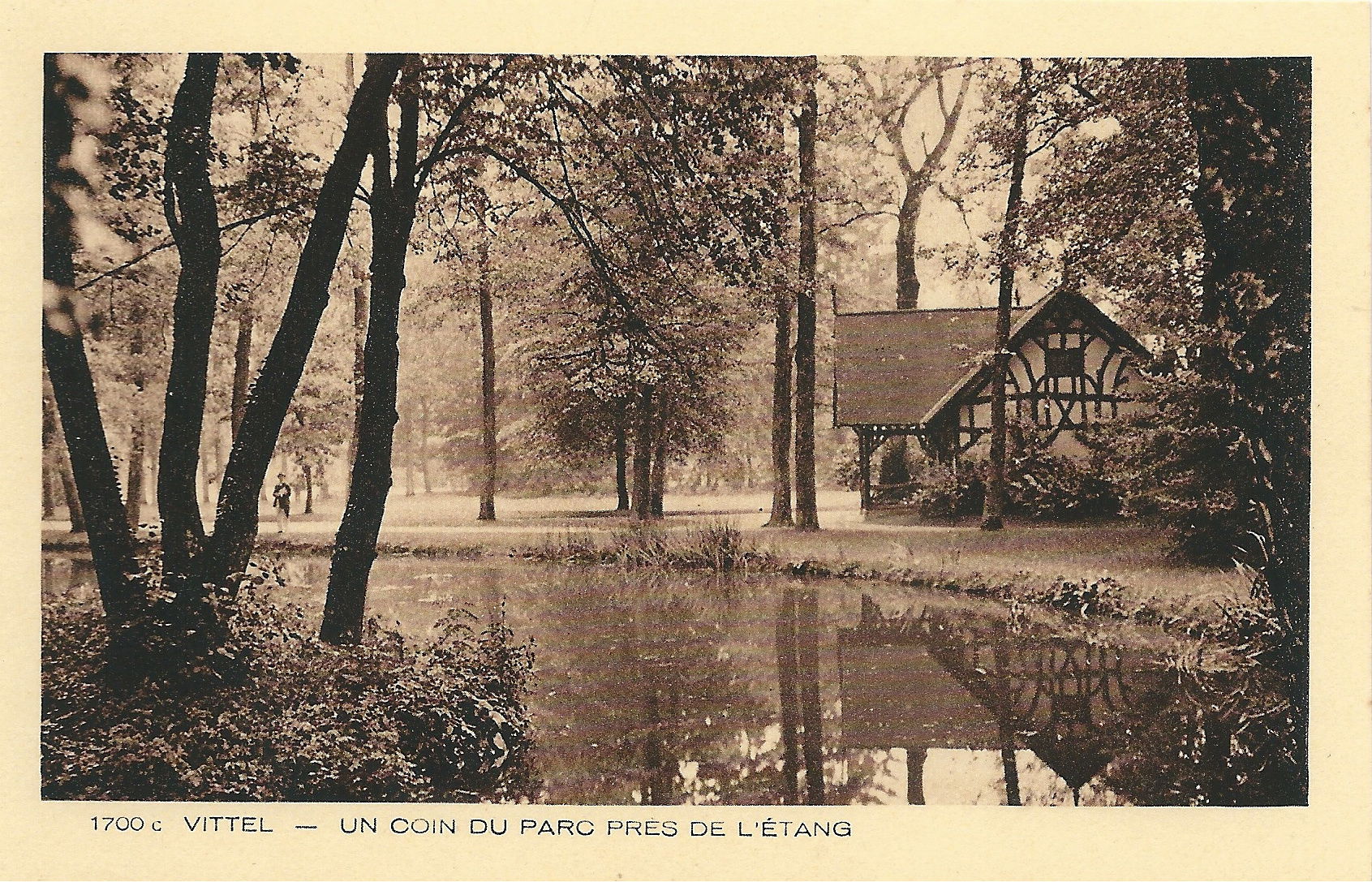 Carte postal artistique ancienne de Vittel (Vosges, France)